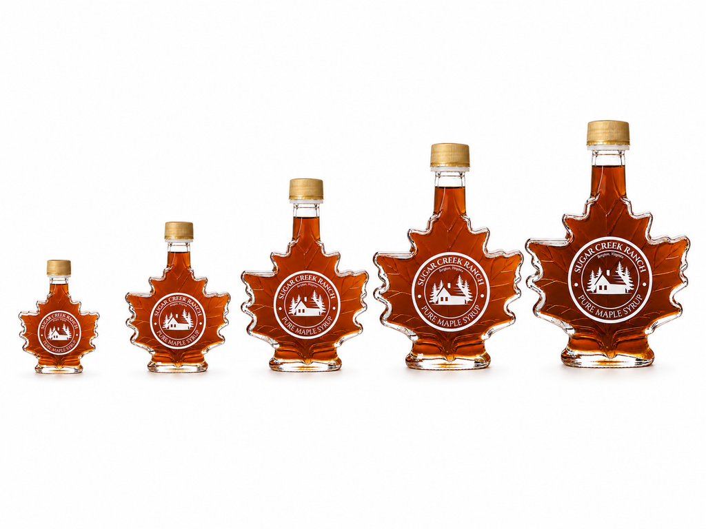 Maple Syrup Leaf Bottles